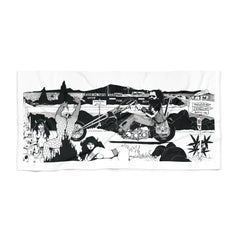 Outlaw Highway Beach Towel