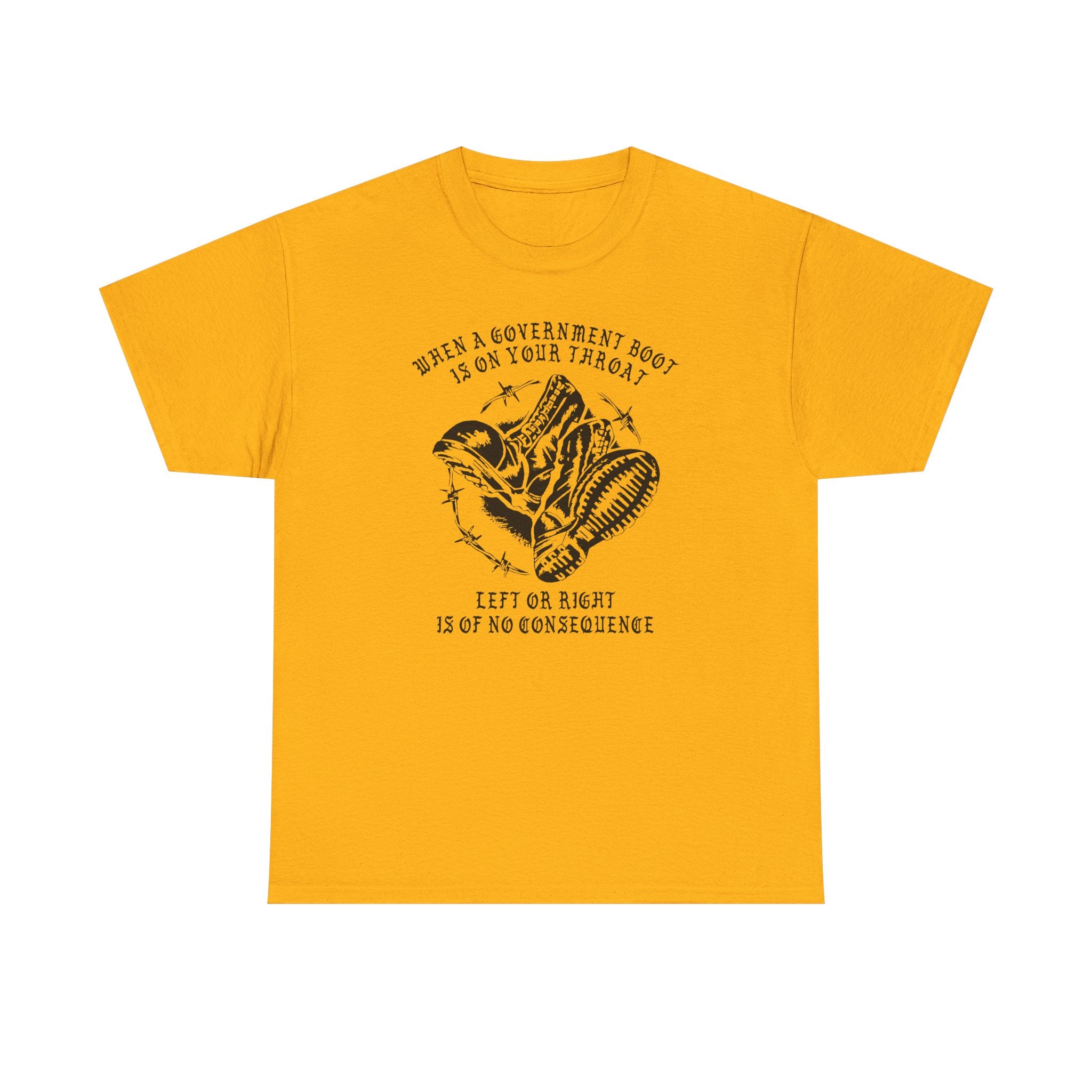 GOVERNMENT BOOTS HIGH VISIBILITY COLORS  mens tee