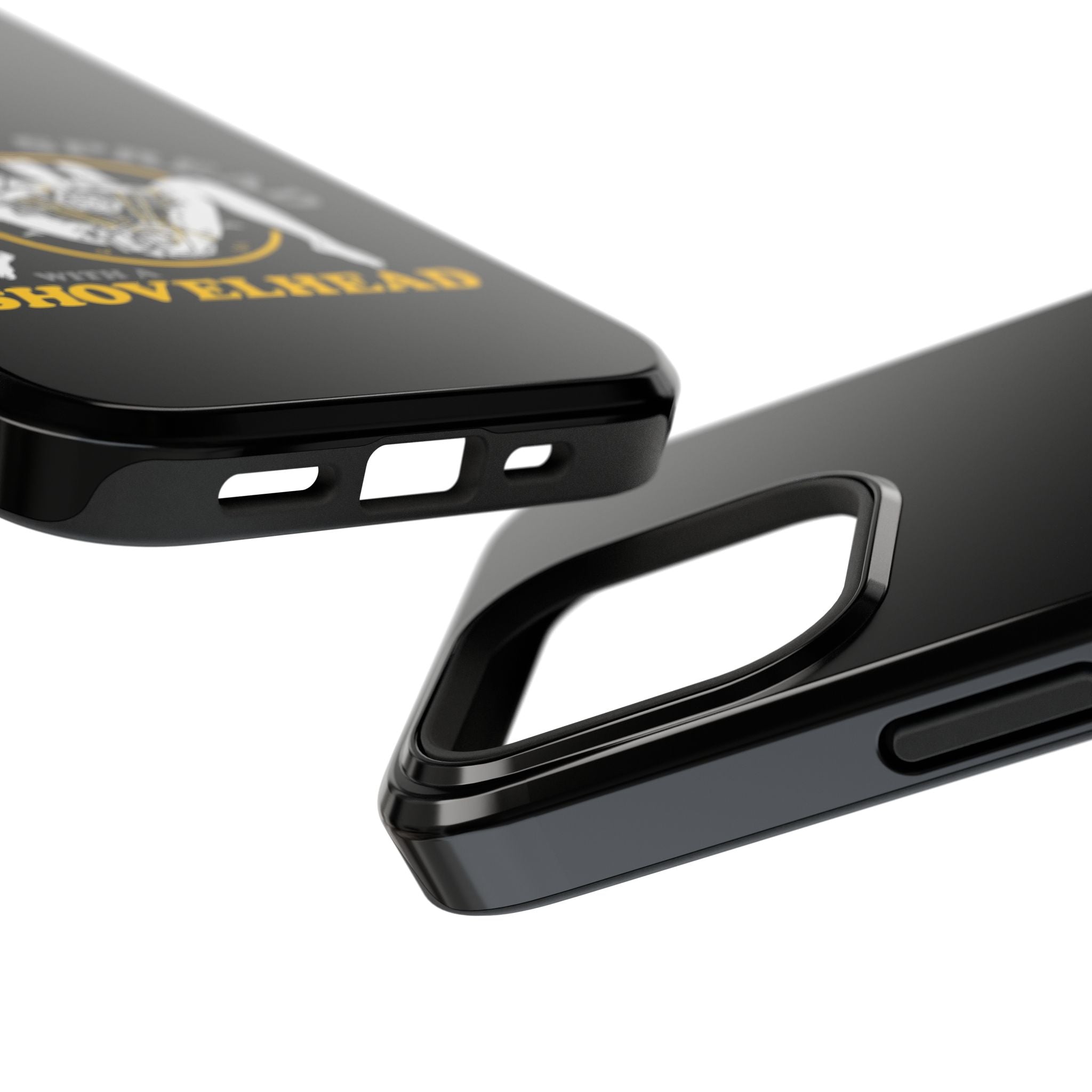 "Make 'Em Spread with a Shovelhead" phone case