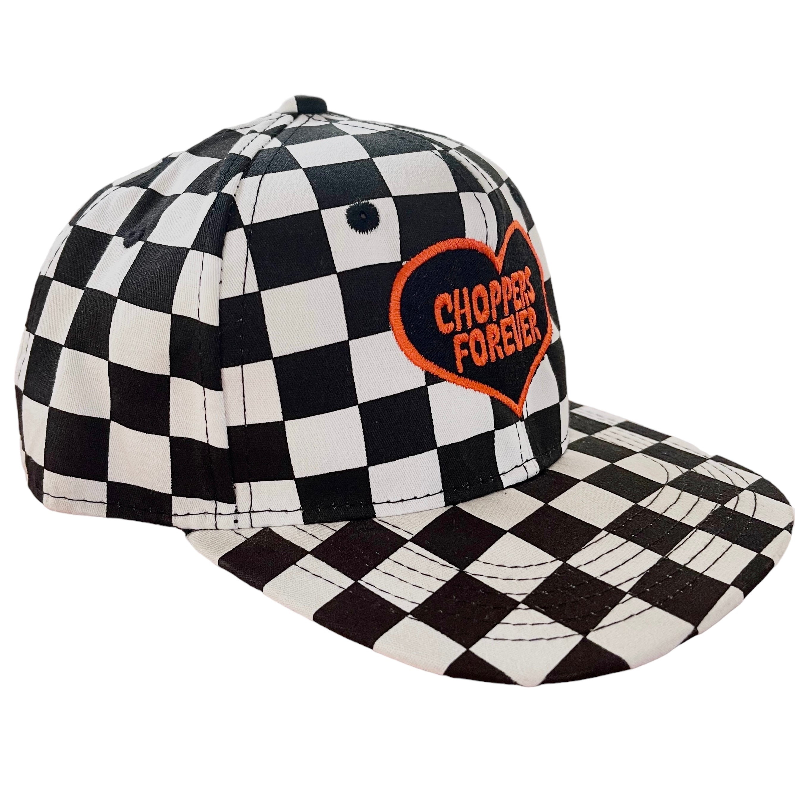 KIDS Choppers Forever Embroidered Checkered Hat