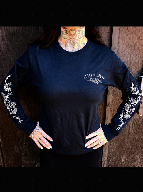 ANTISOCIAL black/ navy long sleeve