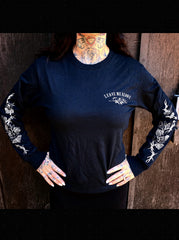 ANTISOCIAL black/ navy long sleeve