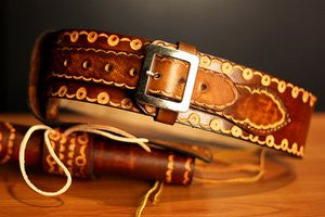 Custom Leather Gun Holster Belt