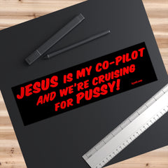 JESUS IS MY CO-PILOT Bumper Sticker
