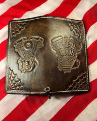 Custom Leather Embossed Long Wallet