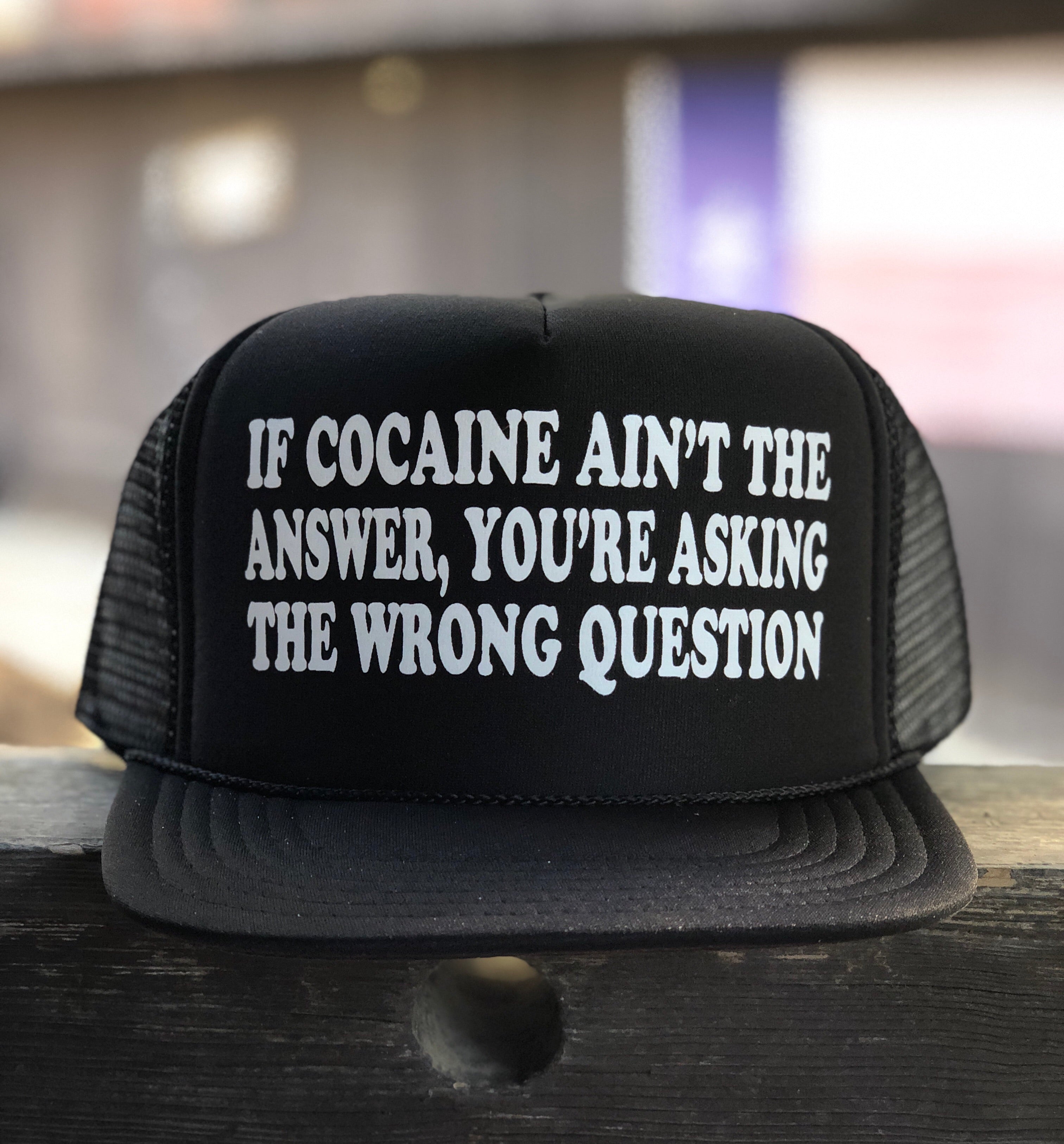 Cocaine Question Hat